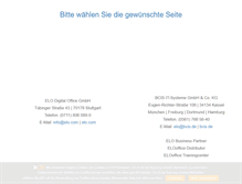 Tablet Screenshot of elo-office.de